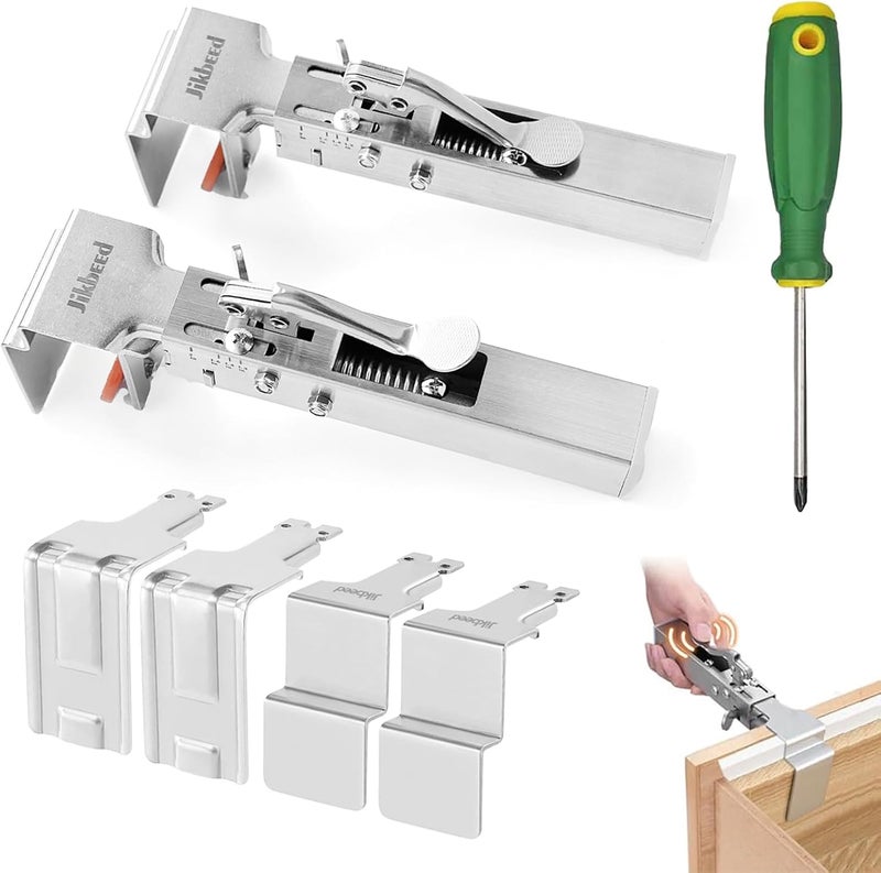 Jikbeed Drawer Front Installation Clamps, Drawer Clamps for Drawer Panel Installation Fixing Clips, Easy, Labor-Saving, and Efficient Drawer Fixing Clip - Image 1